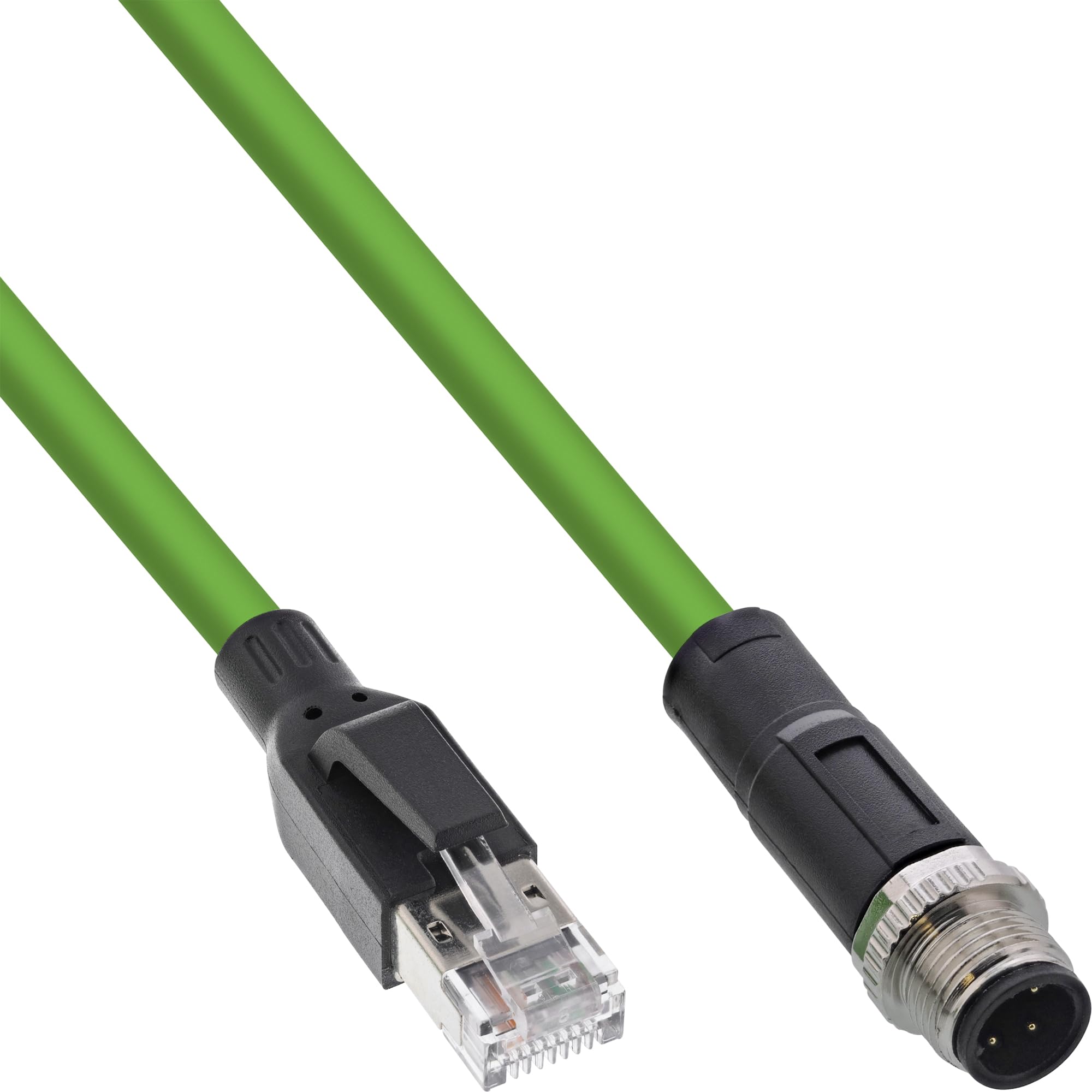 Cavo Ethernet Cat5E Lingxun – 2 Metri, RJ45 A M12 4 Pin, Per Ambienti Industriali E Automazione