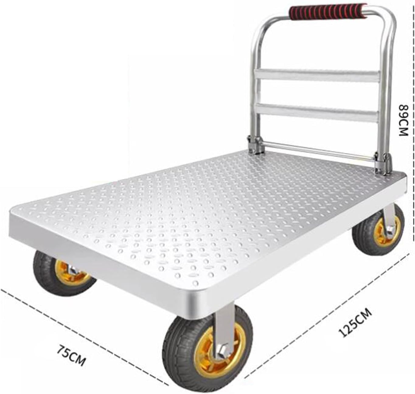 Wytrzymały składany wózek platformowy z kółkami obrotowymi o 360°, idealny do przenoszenia garażu i magazynu, 100-800 kg, wszechstronny wózek ręczny do łatwego załadunku i przechowywania