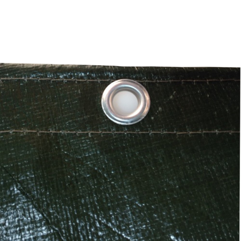 runde Abdeckplane 210g/m² 5 Meter (19,64m²) grün Holzabdeckung Plane Gewebeplane Ösen UV stabil reissfest wasserdicht Plane Schutzplane