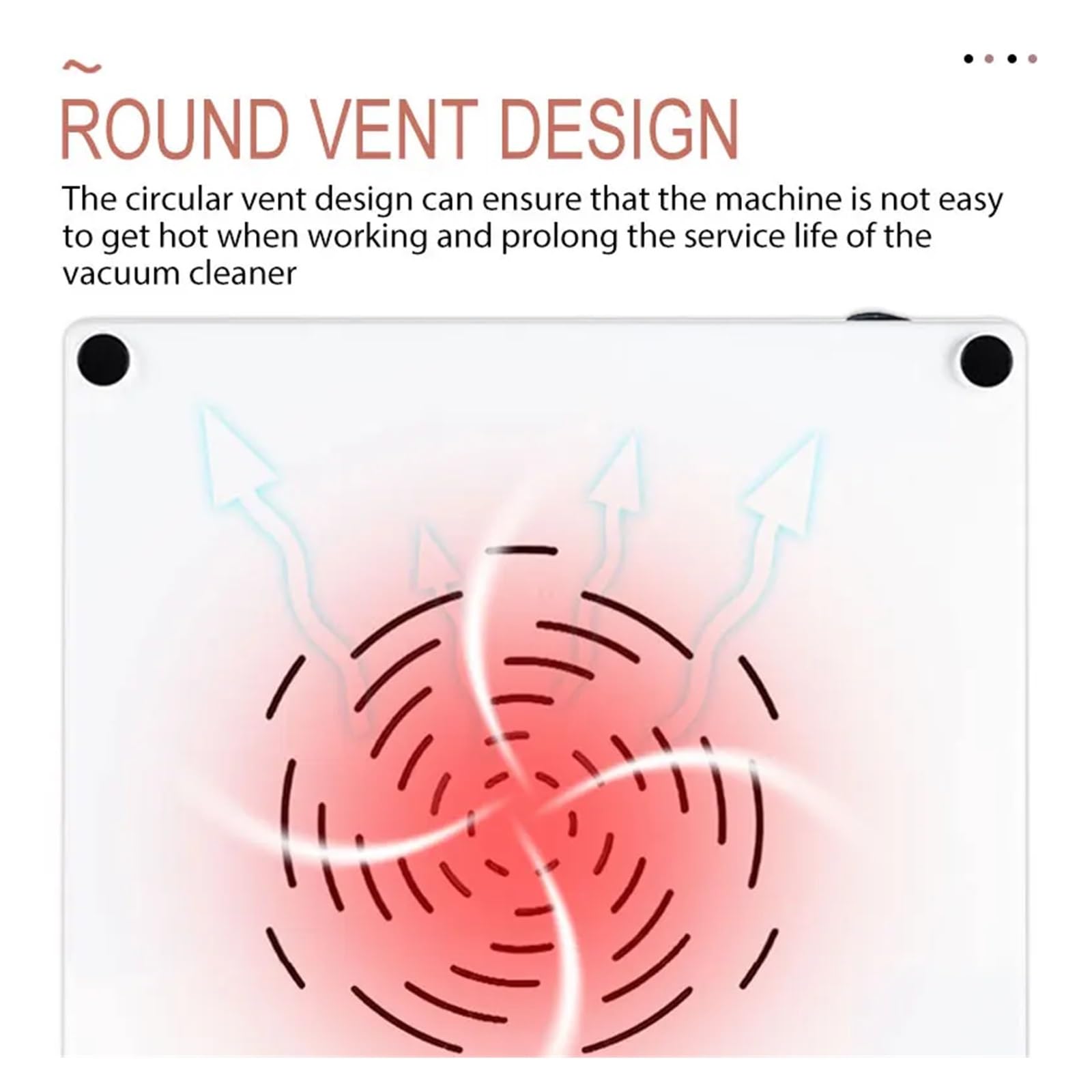 MRKU Aspirateur à poussière pour Ponceuse à Ongles avec Filtre Lavable, Faible Niveau sonore, Ventilateur 60 W pour manucure et pédicure