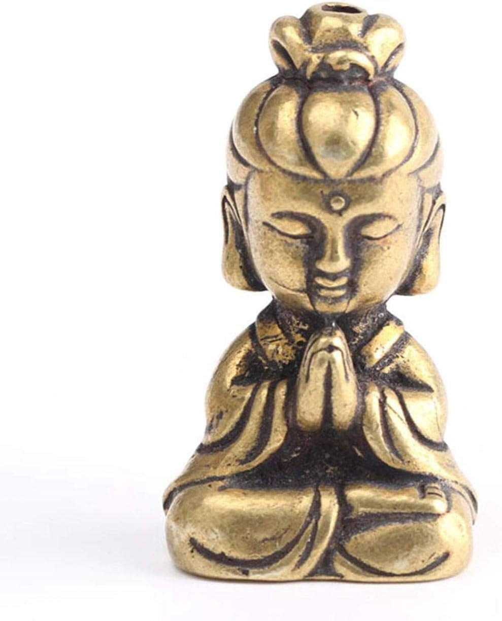 YATUOPNG Home Accessories Ornaments-Mini Guanyin Buddha Statue Ornament Brass Chinese Collectibles Feng Shui