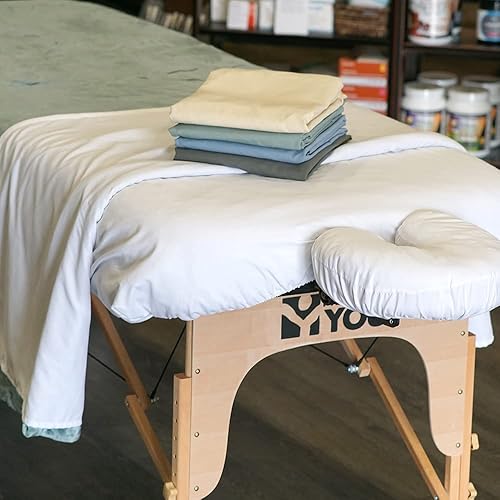 Miniatura 4 de Healthy You Juego de sábanas de masaje de microfibra de 3 piezas natural