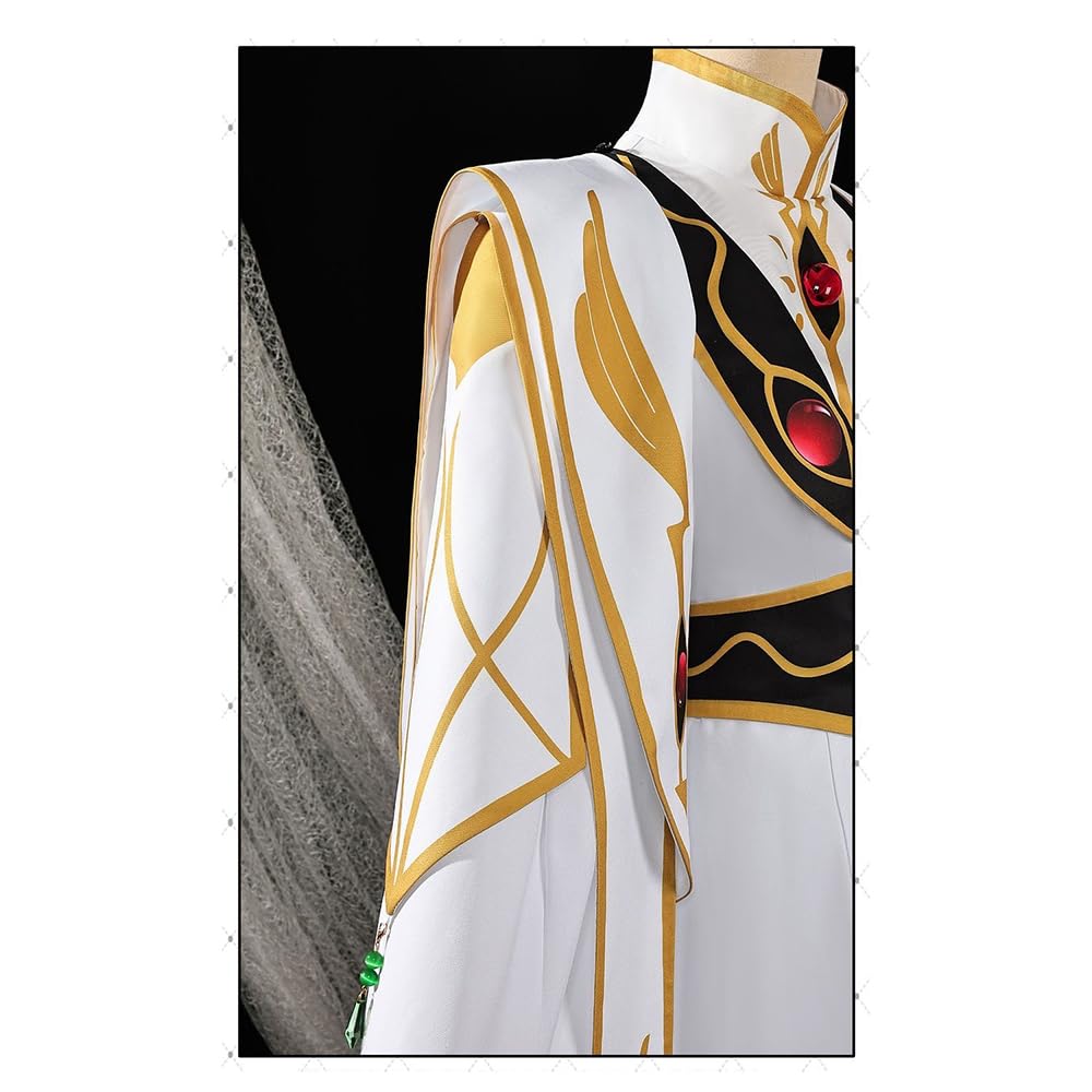 Zhongkaihua Lelouch - Disfraz de anime para cosplay, uniforme completo para hombre, disfraz de cómic con juego de rol, disfraz de carnaval y Halloween