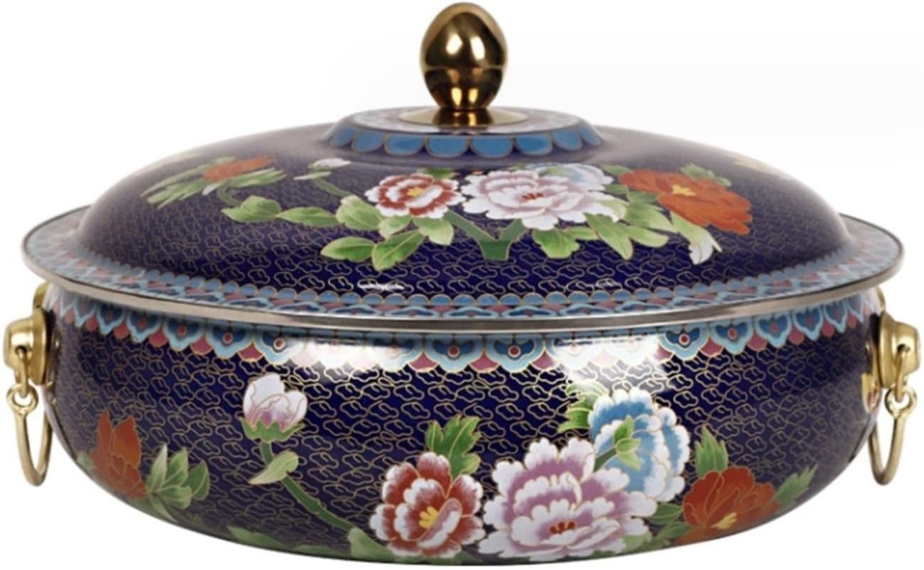 Olla Eléctrica QUQUQ para Fondue China, 32 cm, Azul