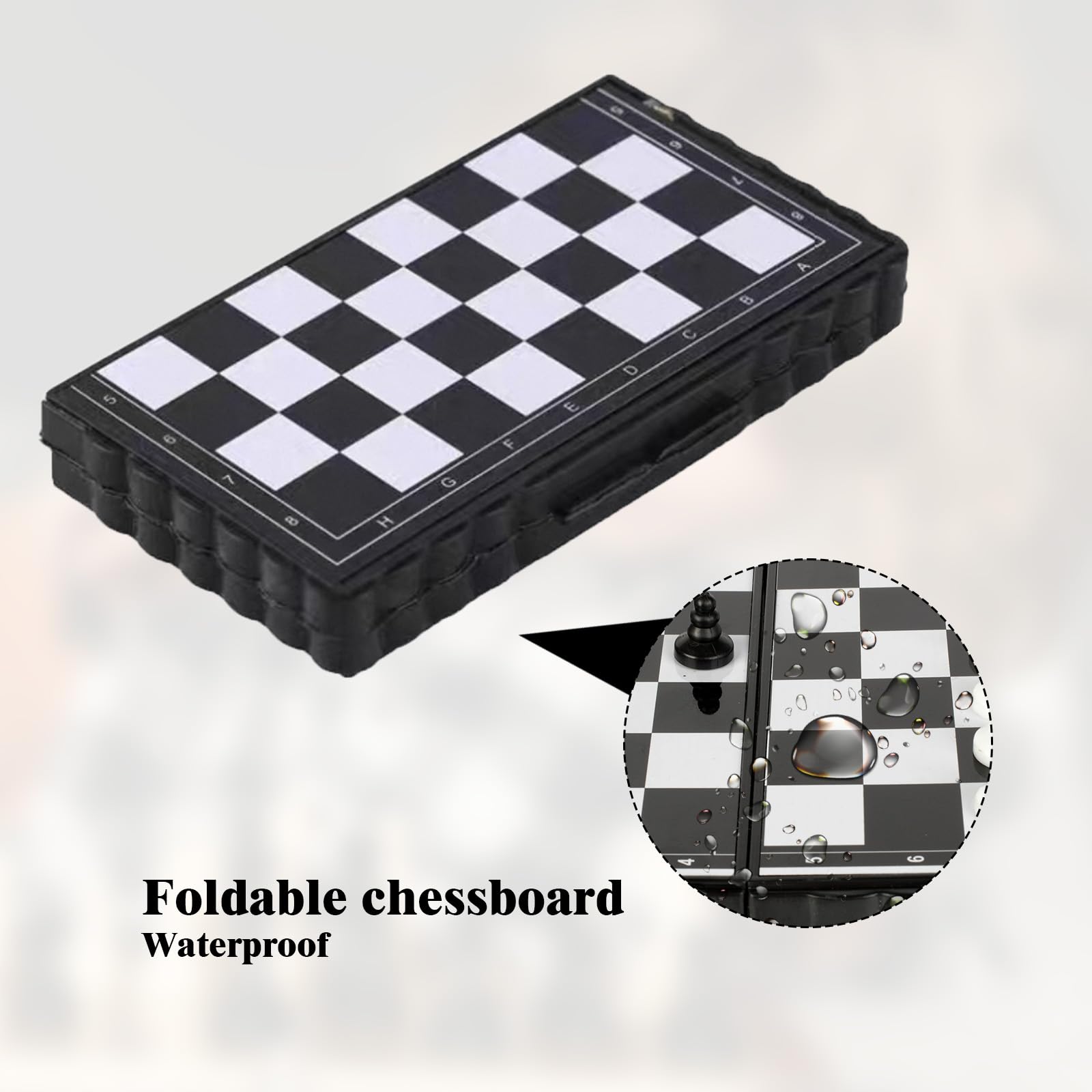 Jeu D'echec 29 x 29cm Jeu d'Échecs en Bois Planche D'échecs de Voyage