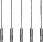 Power Max Max-Power 5 Boîte de Pcs SDS Plus Forets de maçonnerie en carbure de carbure rotative avec taille 5/16" x 6" avec Plus Forage de jarret pour béton Masonry Wall Road.