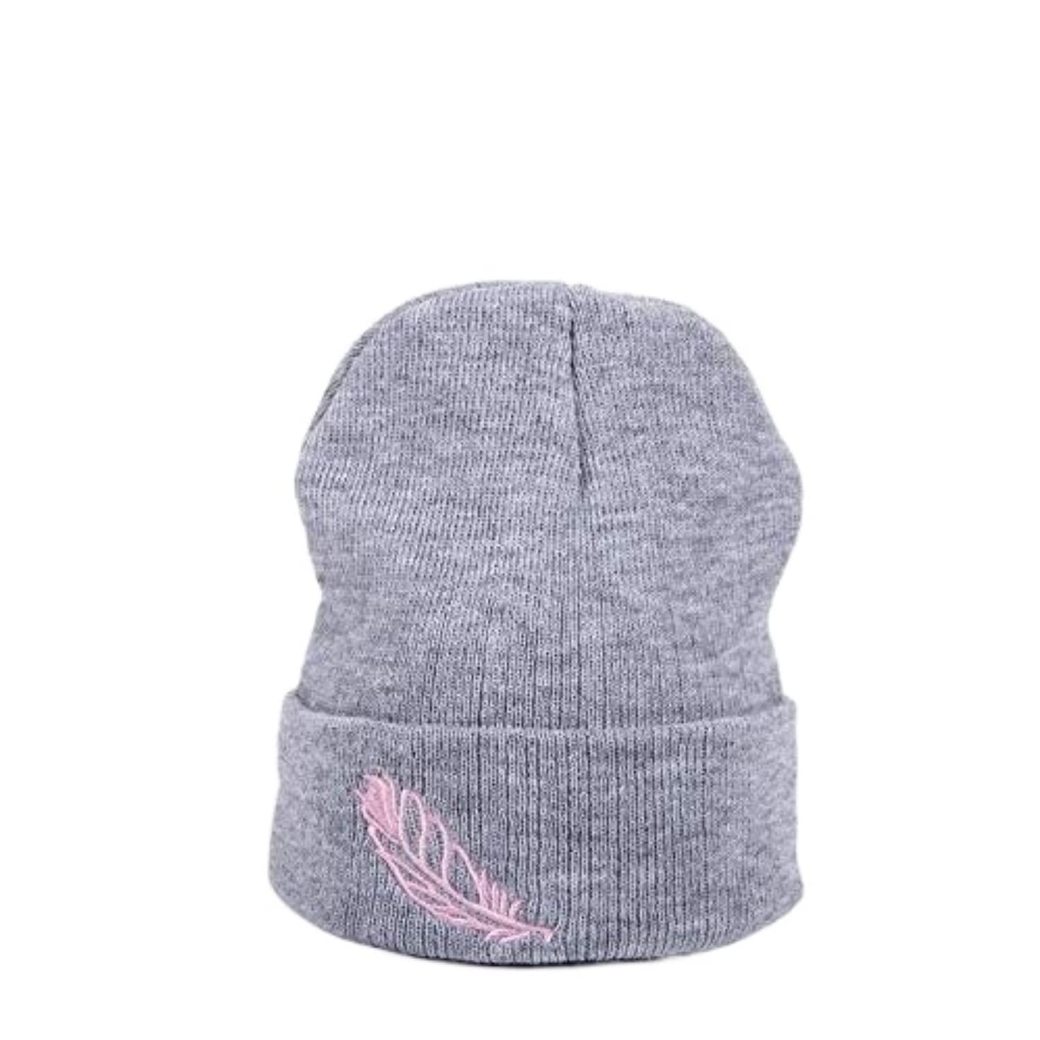 Gorro de Lana de Invierno para Mujer, Tejido Suave y cálido, con puños de Calavera, Hecho a Mano (Talla única)