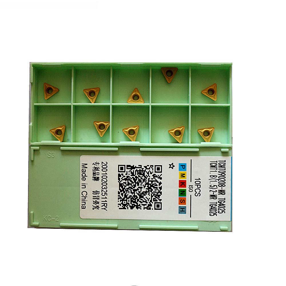 100P TCMT090208-MR TG4025 Series CNC herramienta de corte de torno de metal ranurado inserto de carburo para soporte de herramientas STFCR/L STGCR/L