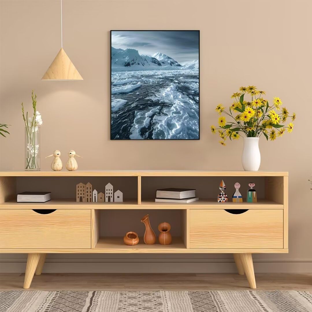 Malen Nach Zahlen Erwachsene Snow Mountain East-Szene Malen Nach Zahlen Bild, DIY Handgemalt Ölgemälde Kit für Anfänger und Kinder Mit 3-Pinseln und Acrylfarbe Zuhause Mädchen Geschenk 150x100cm w4741