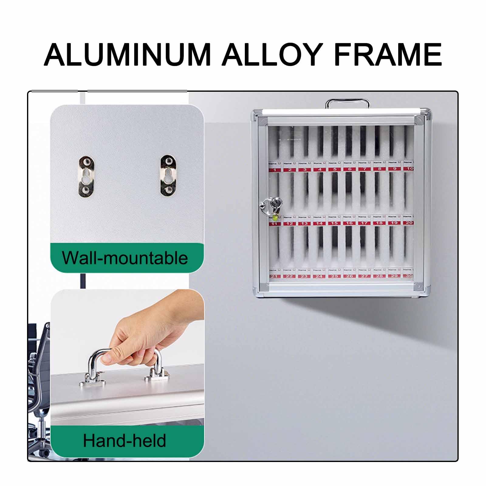 Cajas de almacenamiento para teléfono de aula de acrílico transparente para es personales pequeños contenedores de almacenamiento prácticos con 8 ranuras para múltiples teléfonos ideal para