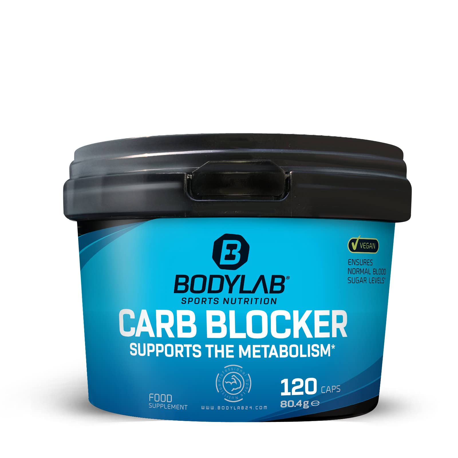 Bodylab24 Carb Blocker 120 Kapseln, Kohlenhydratblocker aus pflanzlichen Ballaststoffen und wertvollen Pflanzenextrakten, ideal zur Unterstützung des Gewichtsmanagements