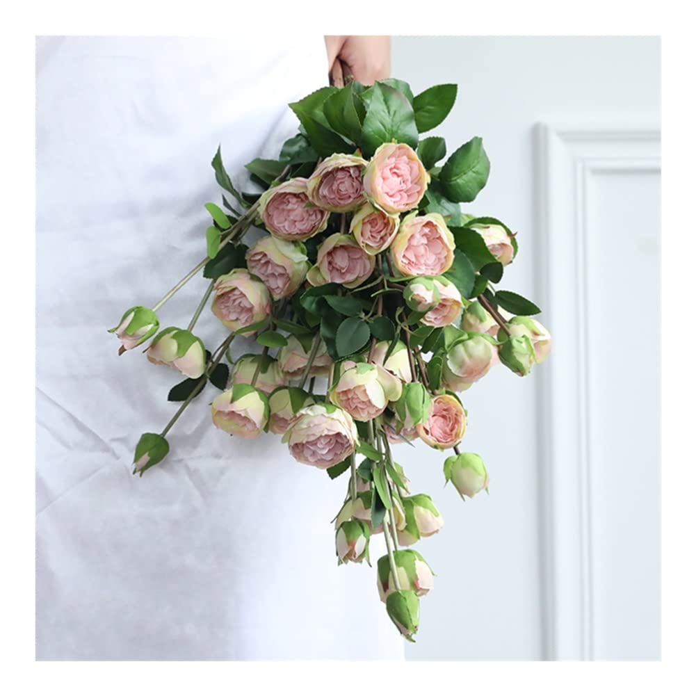 XDLEDMKIZ Bright Artificial Flowers, Simulation Dahlia Bouquet, Fake Flowers for Wedding Bridal Shower Home Garden Decorations