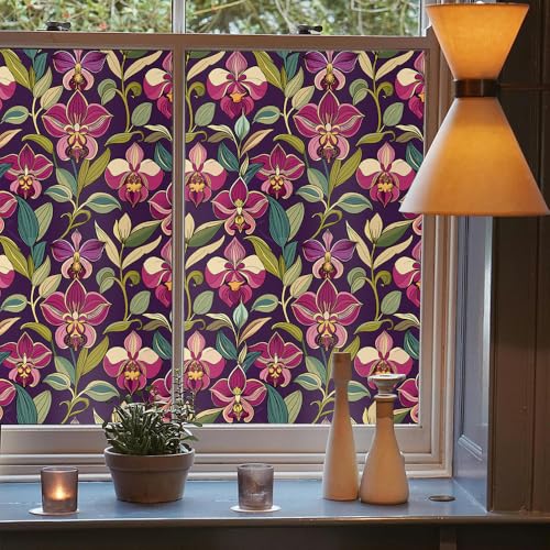 Vinilo Decorativo Flores Moradas 40x300 cm miniatura 3