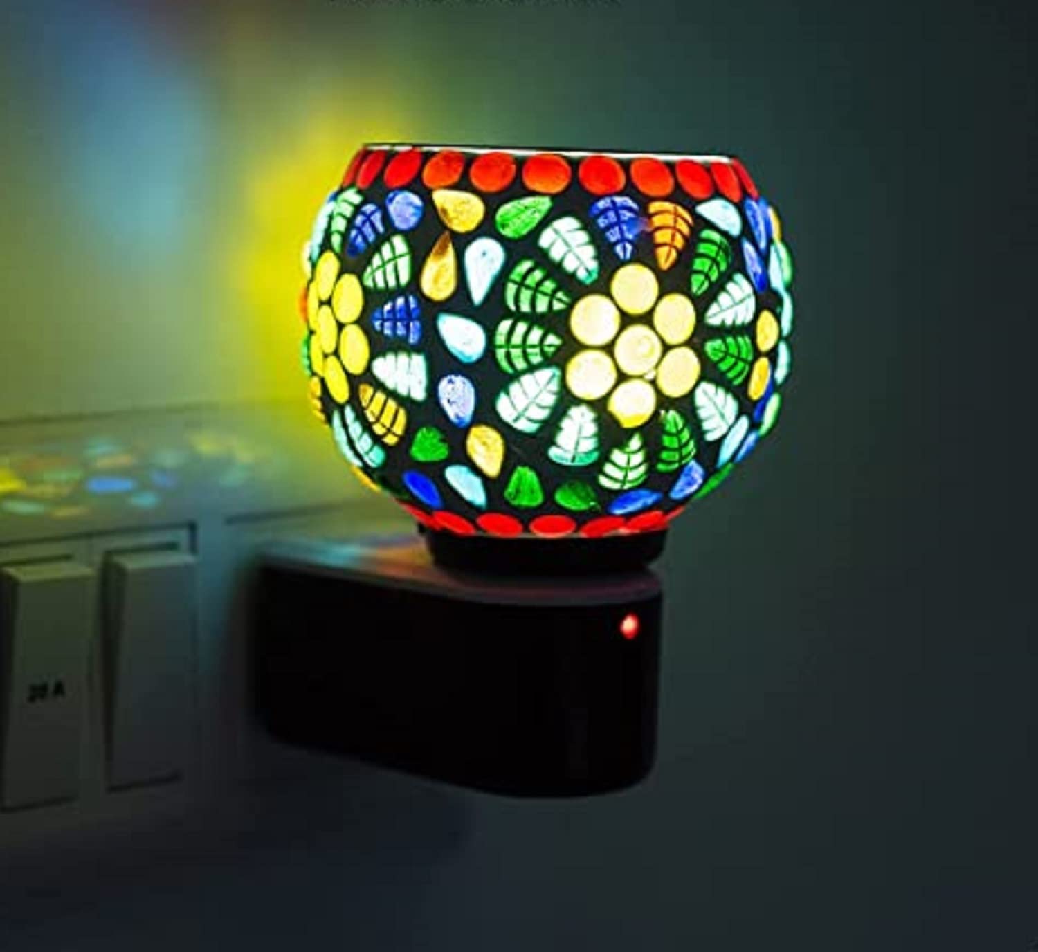 Kilo Cool HVAC Kapoor Dani Electrical Camphor Diffuser Glass with On/Off Switch to Toggle Between Burner and Lamp Pack of 1