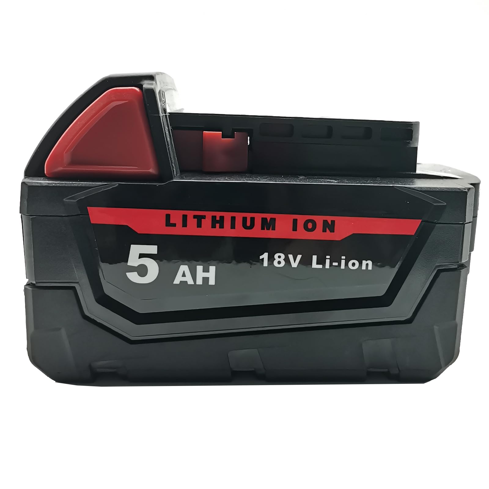 Bigger 18V 5Ah Battery Replacement for Milwaukee 48-11-1852 M18 Battery, 1 Pack
