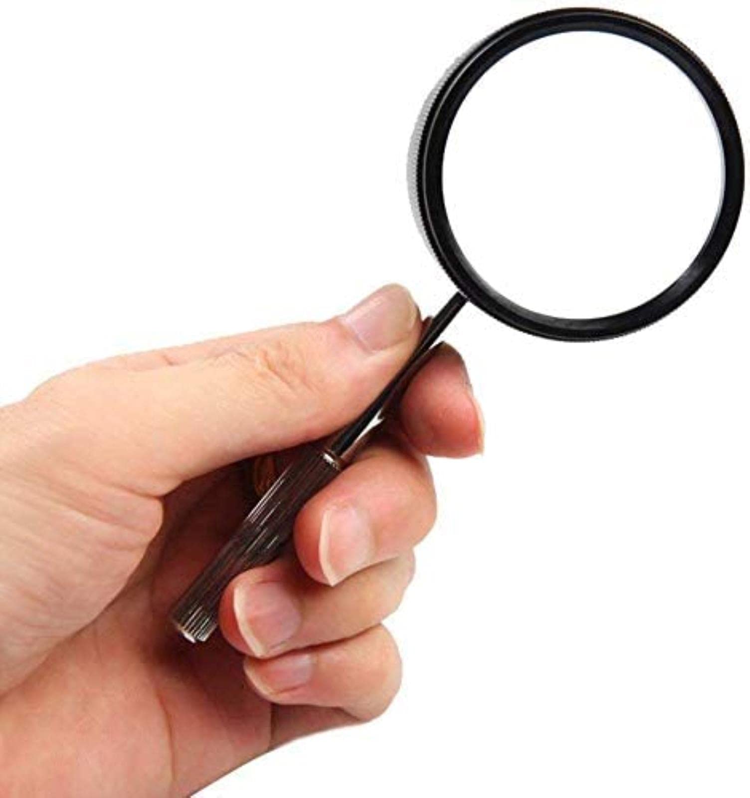 Handheld Portable Reading Magnifier for The Elderly/Amblyopia/Low Vision/Student/Child Thickened High Power Glass, High Definition Imaging with Auxiliary Light Source