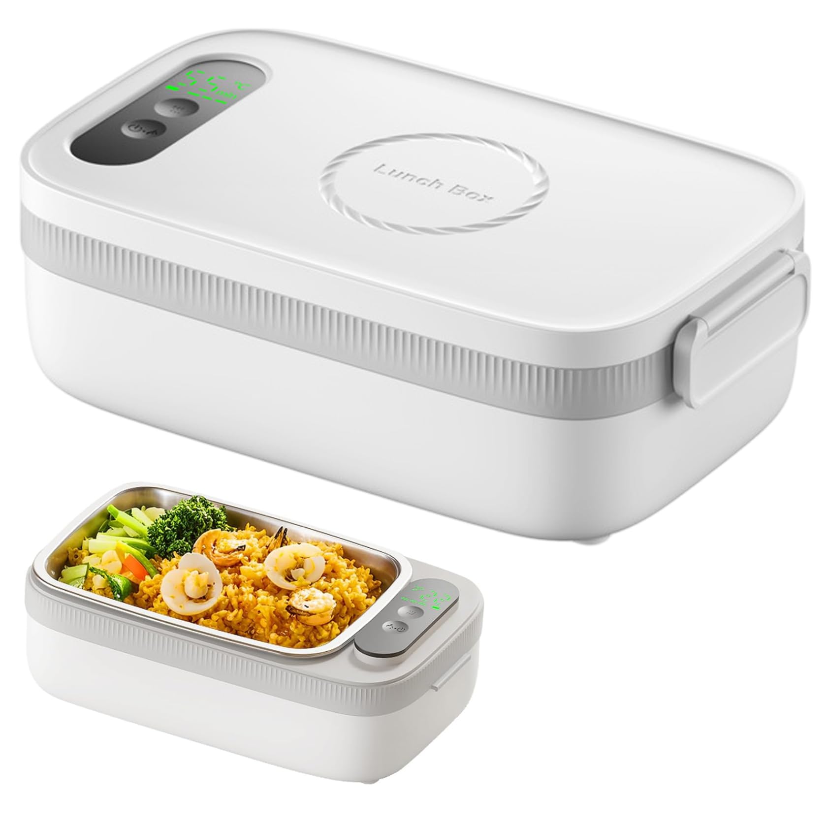 Boîte à lunch auto-chauffante portable pour le camping, le bureau et vos pique-niques en plein air