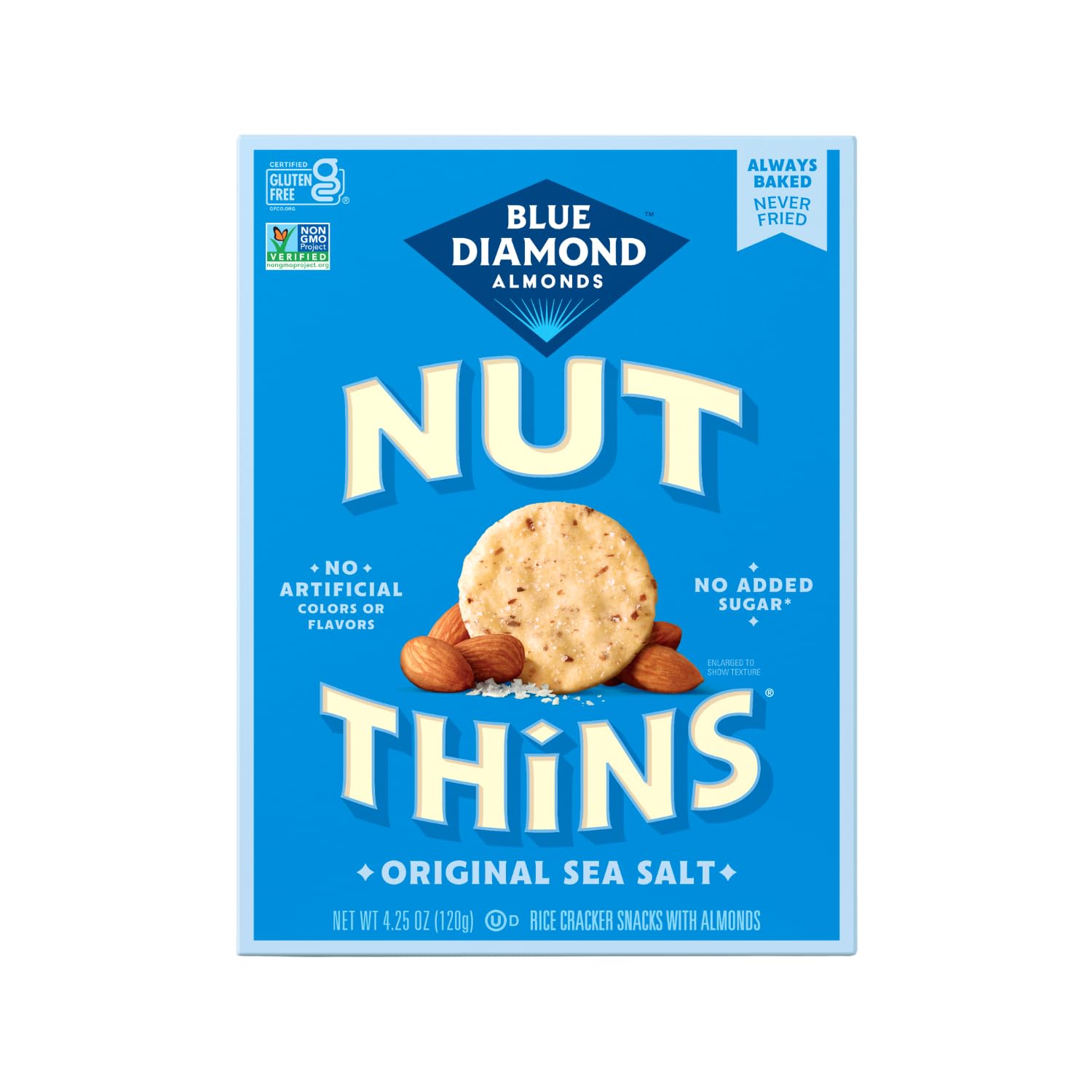 Blue Diamond Almonds Original Almond / 4.25 Ounce (Pack of 1) / 4 Flatbread