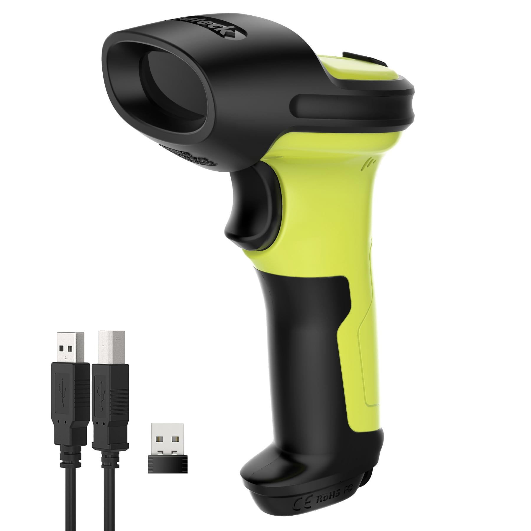 Inateck BCST-72 Bezprzewodowy Czytnik Kodów Kreskowych 2D Bluetooth, Skaner QR
