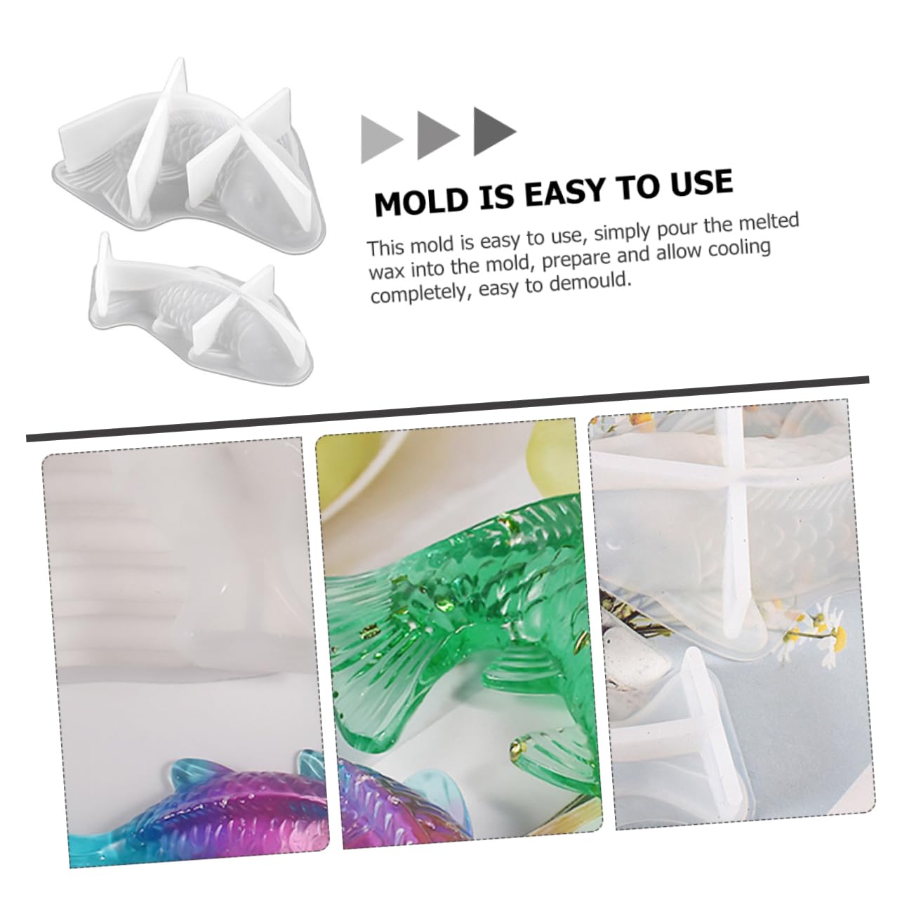 DOITOOL 4 Set Silicone Forma Per Creazione Fai Da Te Mold Per Artigianali Scented Candle Making Diy Resistente E Sicuro Ottimo Per Creativo 2 Pezzi * 4