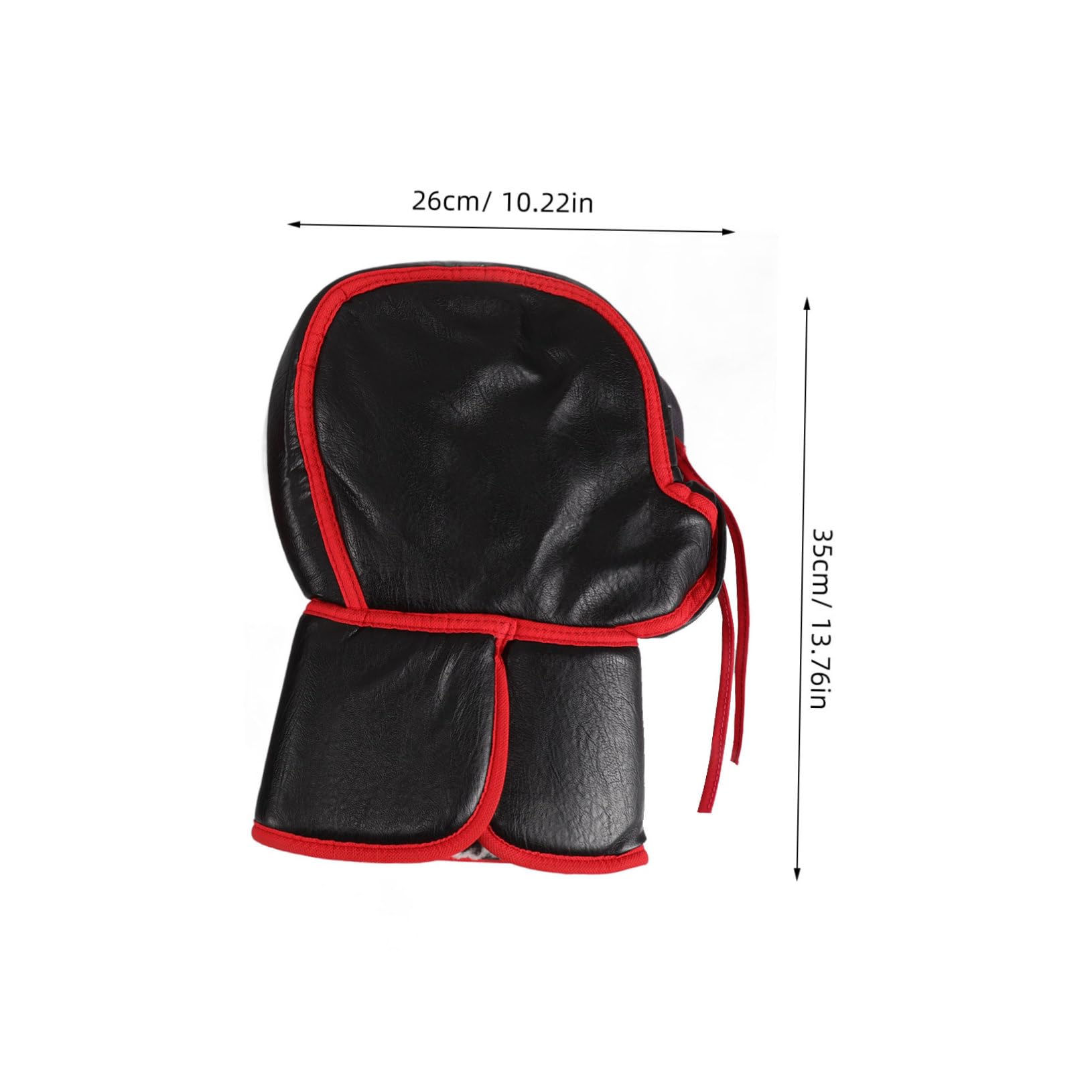 1 Par de Fundas para Puños de Motocicleta de Pu Negro