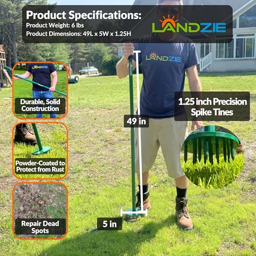 Herramienta Landzie para Siembra y Aireación de Césped miniatura 6