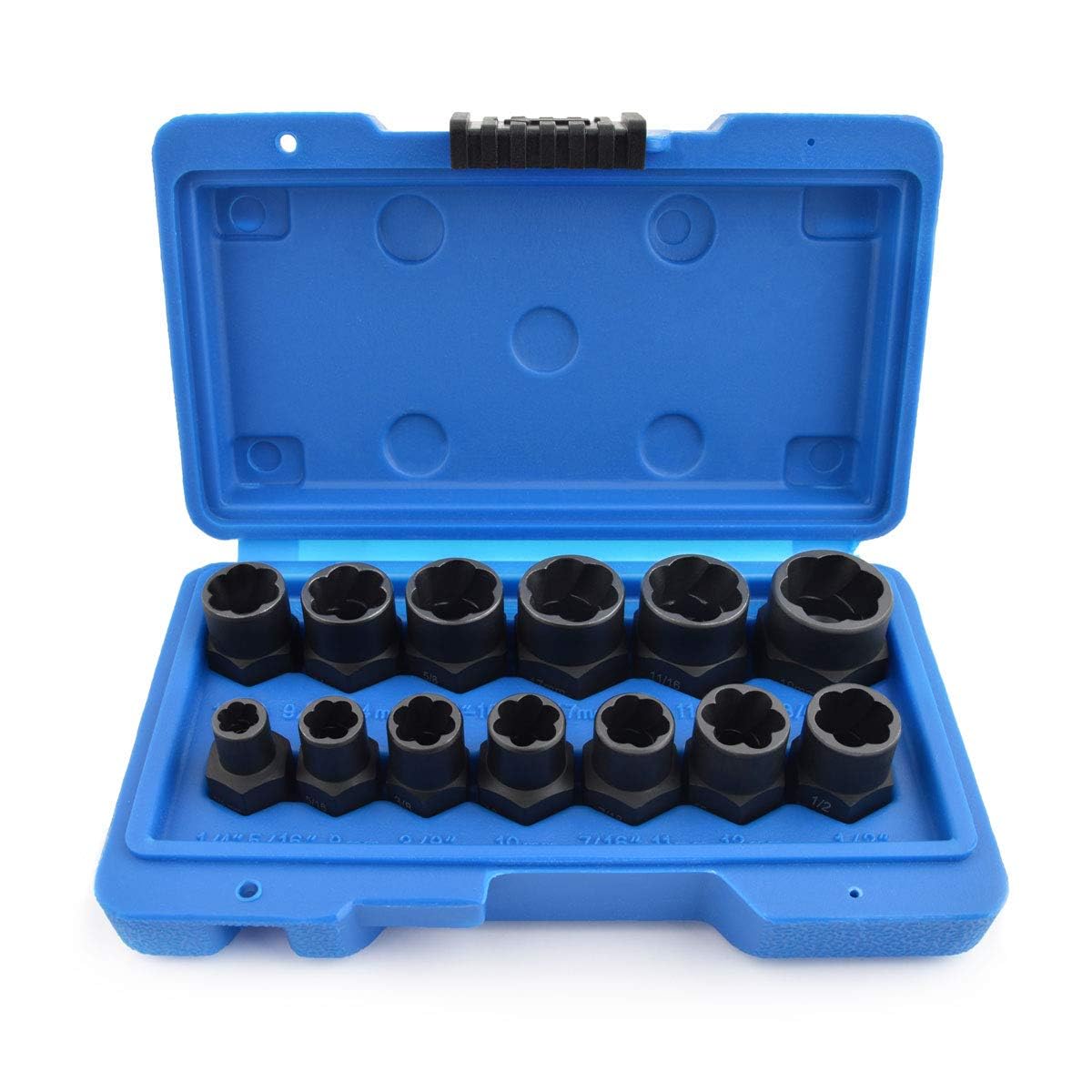 Gunpla Juego de 13 Piezas Extractores de Tornillos Rotos de Impacto, Herramienta de Extracción de Tornillos y Pernos Dañados, Removedor de Tuercas