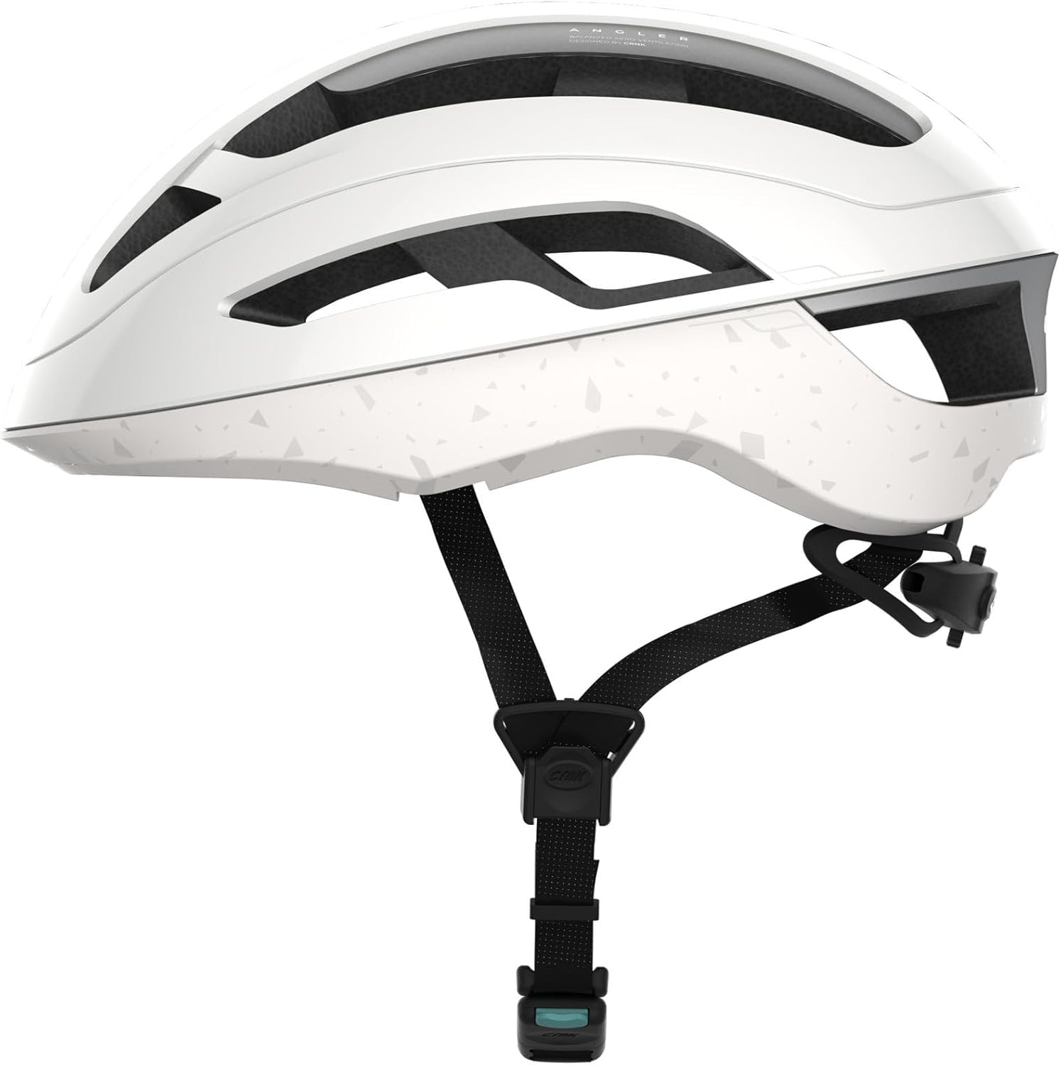 CRNK Kask rowerowy wędkarski, dla dorosłych, odblaskowy, biały matowy, rozmiar L