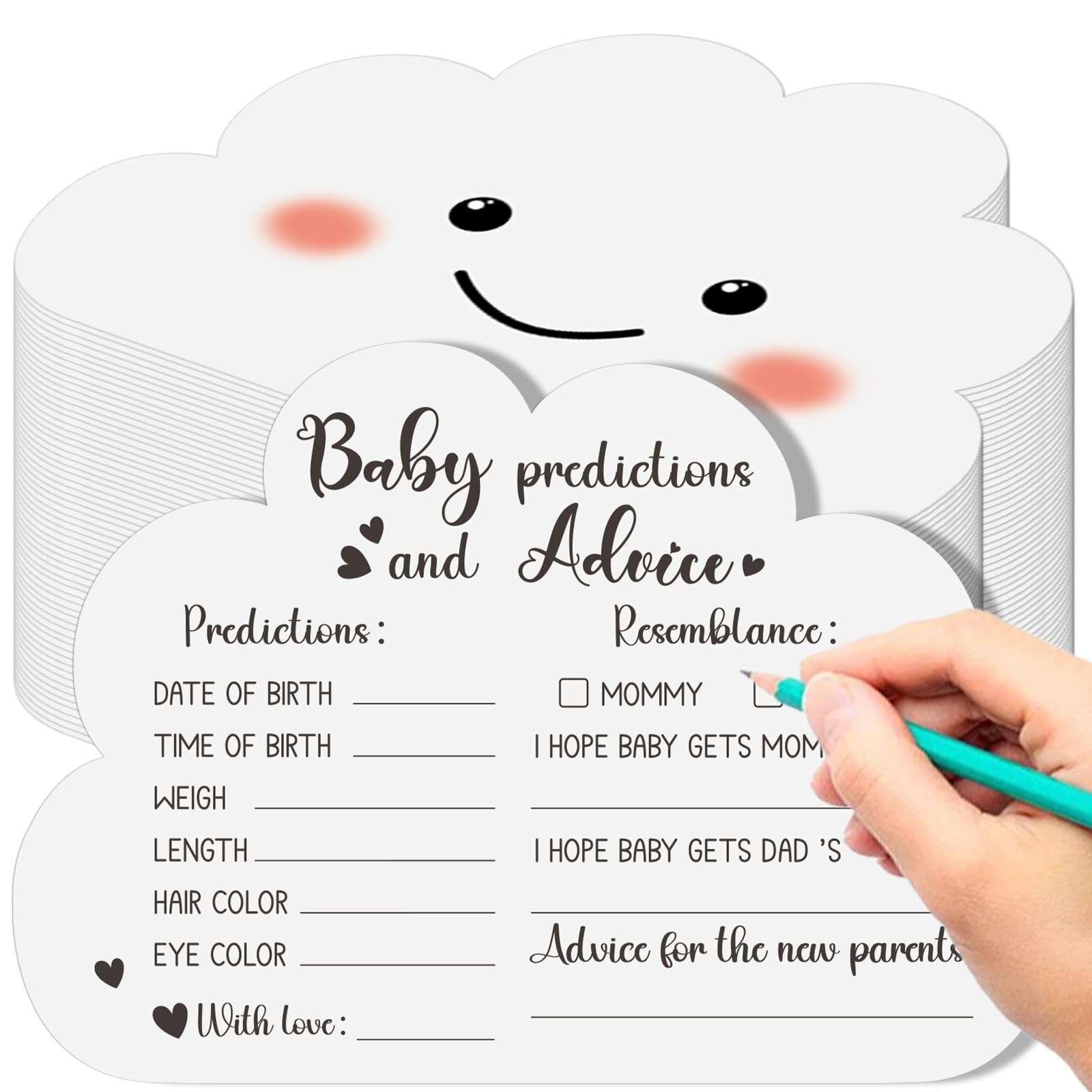 Amazon.com: Cloud Baby Prediction Cards Baby Shower Advice Cards for Parents To Be Cloud Baby Shower Gender Reveal Decorations Baby Wishes Cards for Boy or Girl Party New Parents Baby Shower Games amazon-com-cloud-baby-prediction-cards-baby-shower-advice-cards-for-parents-to-be-cloud-baby-shower-gender-reveal-decorations-baby-wishes-cards-for-boy-or-girl-party-new-parents-baby-shower-games