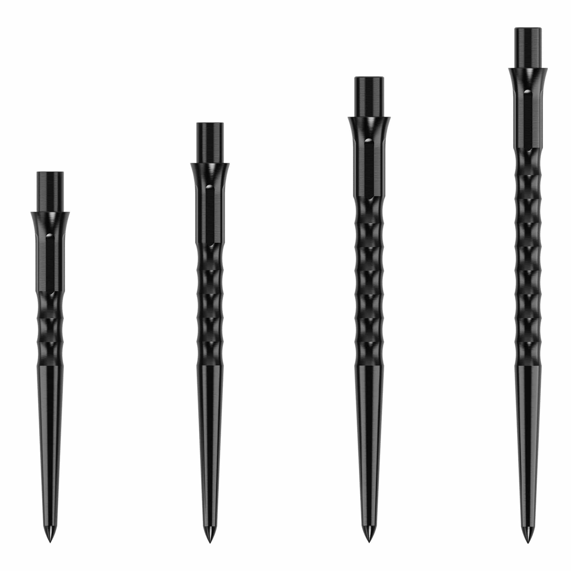 Caliburn | Replacement Dart Points | Ripple | No Lip | Multiple (Black, 40mm)