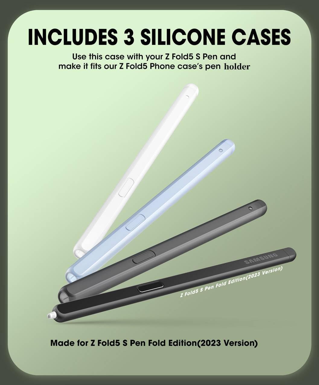 SUPCASE for Galaxy Z Fold 5 Case with S Pen Holder (Unicorn Beetle Pro), [Built-in Screen Protector & Stand] [Military-Grade Protection] Heavy Duty Protective Phone Case for Samsung Fold 5, Guldan