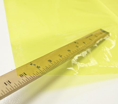 Miniatura 2 de Tela de vinilo de plástico teñido amarillo calibre 12 de 54 pulgadas de ancho vendido por The Yard