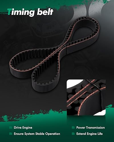 Miniatura 4 de SCITOO Kit tensor de bomba de agua con correa dentada para motor Jetta Golf 2.0L L4 SOHC AEG AVH AZG BEV 1998-2005