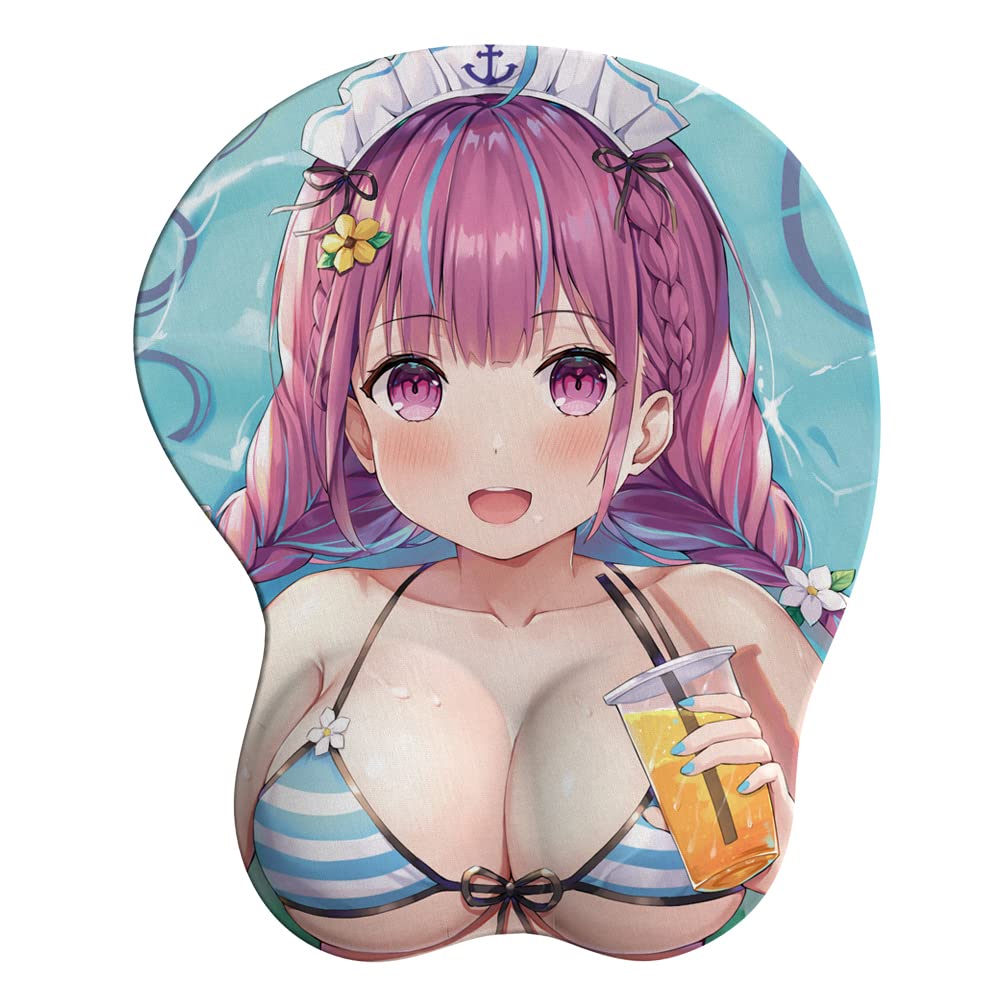 Amazon.co.jp: 湊あくあ マウスパッド バーチャルYouTuber おっぱい 3d