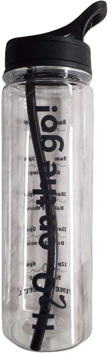 Bocca Water Track Bottle 750ml Capacity H20 On The Go (Black)