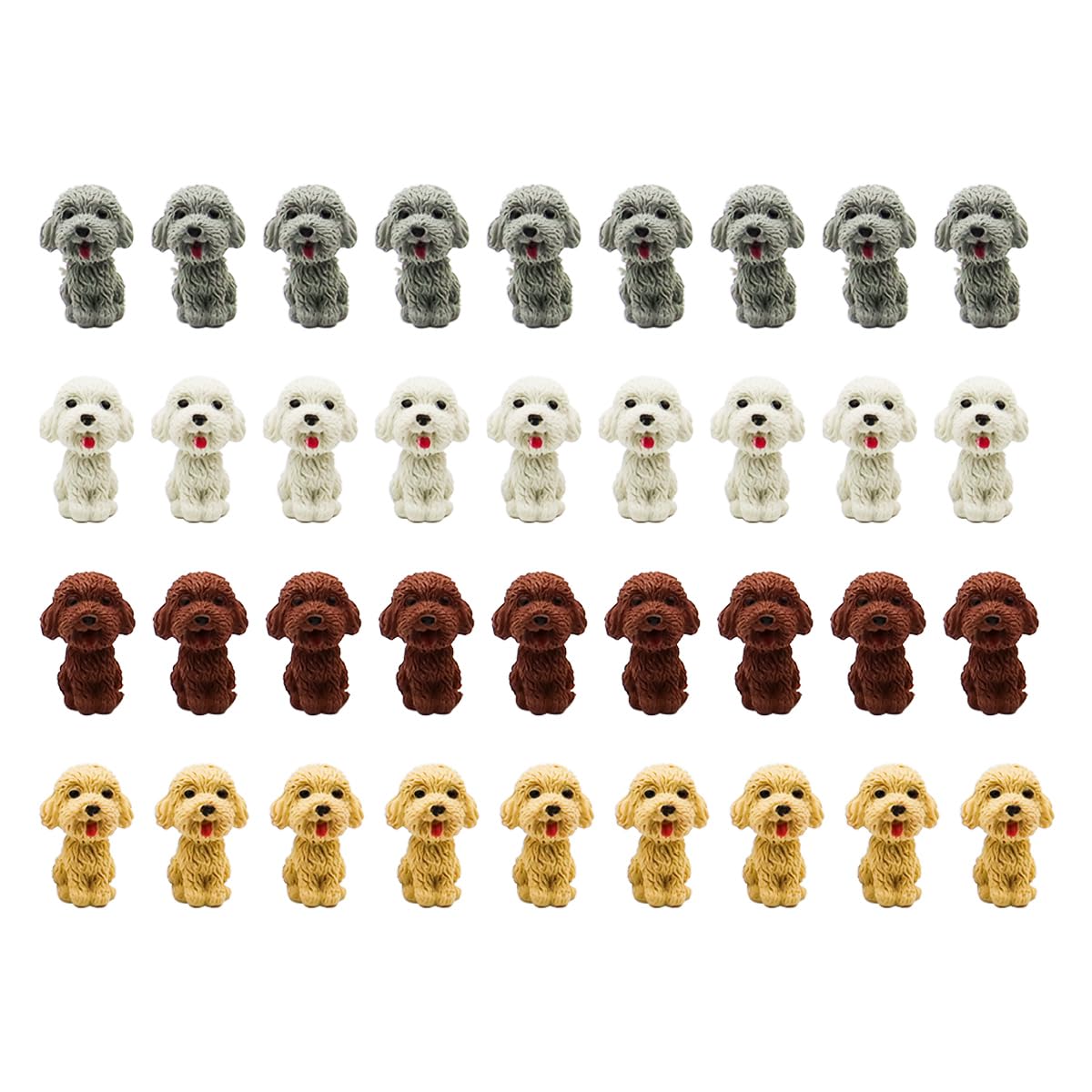 Namvo 20pcs,Dog Eraser,Cartoon Erasers,Cute Children's Erasers for Pencils,Homework Rewards Gift