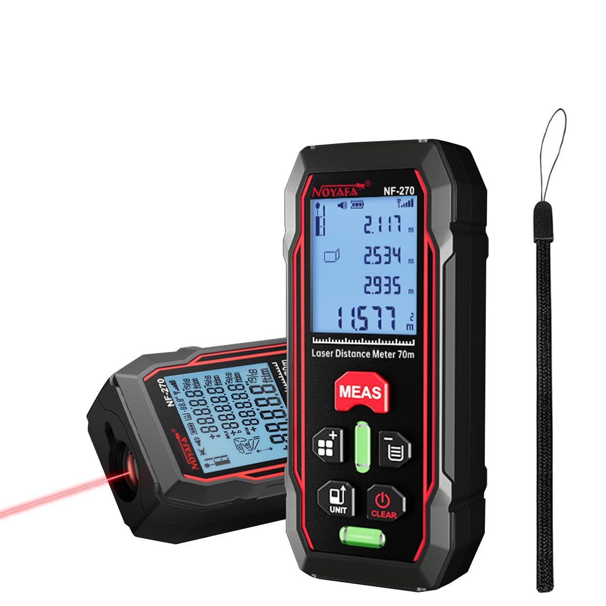 Serplex® Laser Measuring Device 229FT LCD Backlit Laser Distance Meter Dual Bubble Level Design ± 1.5mm Precision Digital Distance Laser Measuring Device IP54 Waterproof Design (Battery Not Included) (B0D4M5PS17) Amazon Price History, Amazon Price Tracker