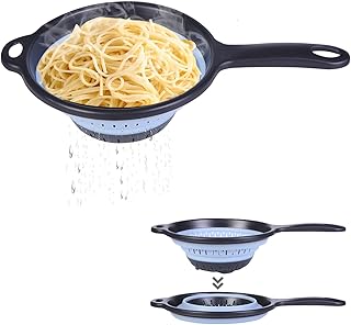 Sponsored Ad - COMUSTER Collapsible Colander with Handle, Kitchen Collapsible Strainer, 2 Quart, with Sturdy Plastic Base,...