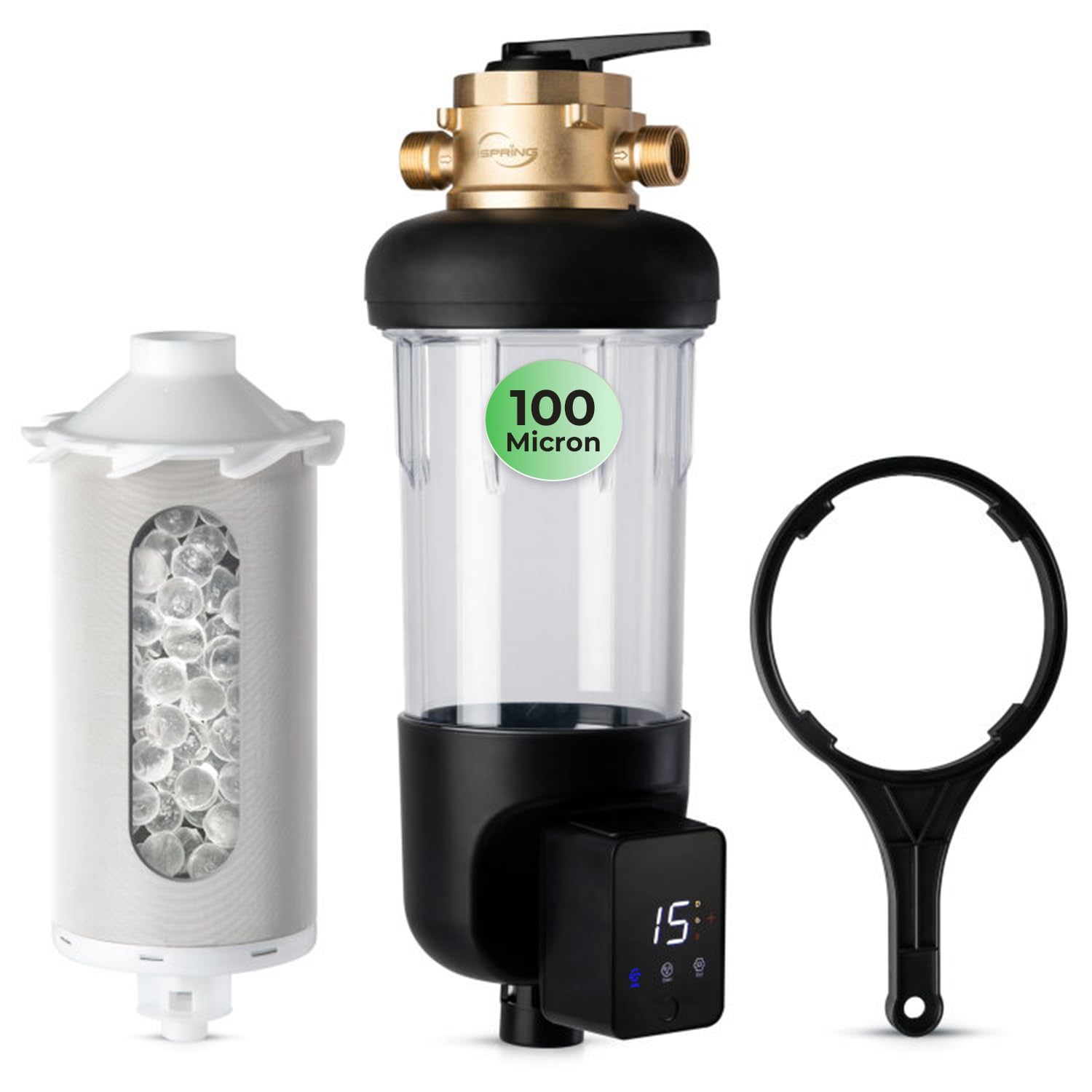 iSpring WSP100SL-ARJ-BP Jumbo Whole House Water Filtration System