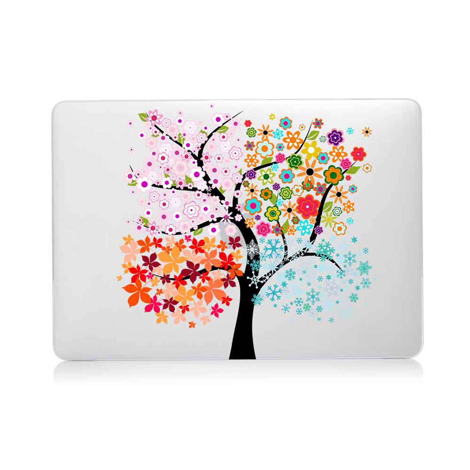 Custodia Compatibile con Nuovo Macbook Air 13 pollici 2020 2019 2018 con display Retina e Touch ID A1932 A2179 A2337 M1, Case Rigida Protettivo Plastica Copertina & Tastiera Cover, Albero colorato