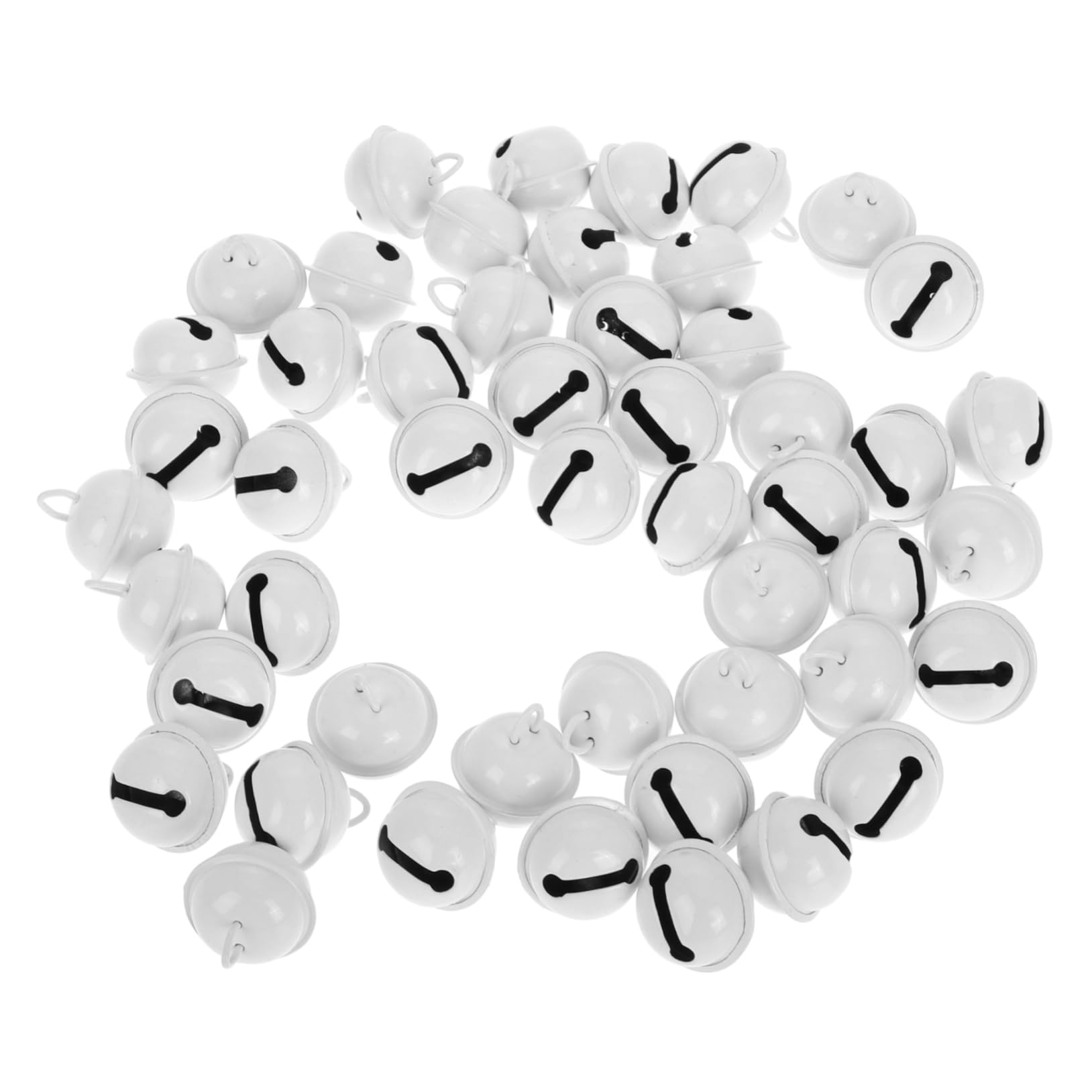 DOITOOL Large Jingle Bells Set 50 Pcs 22mm Round Christmas Bells for Decor DIY Jewelry Wedding Home