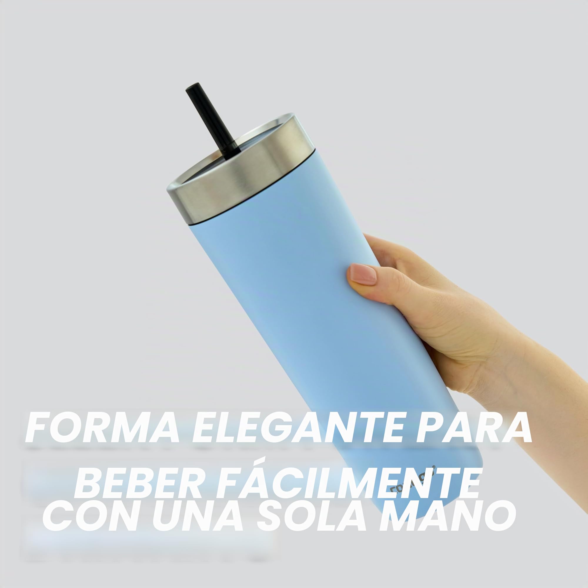 Contigo No-Spill Tumbler Vaso Térmico con Pajita | Frío 14h | 720 ml
