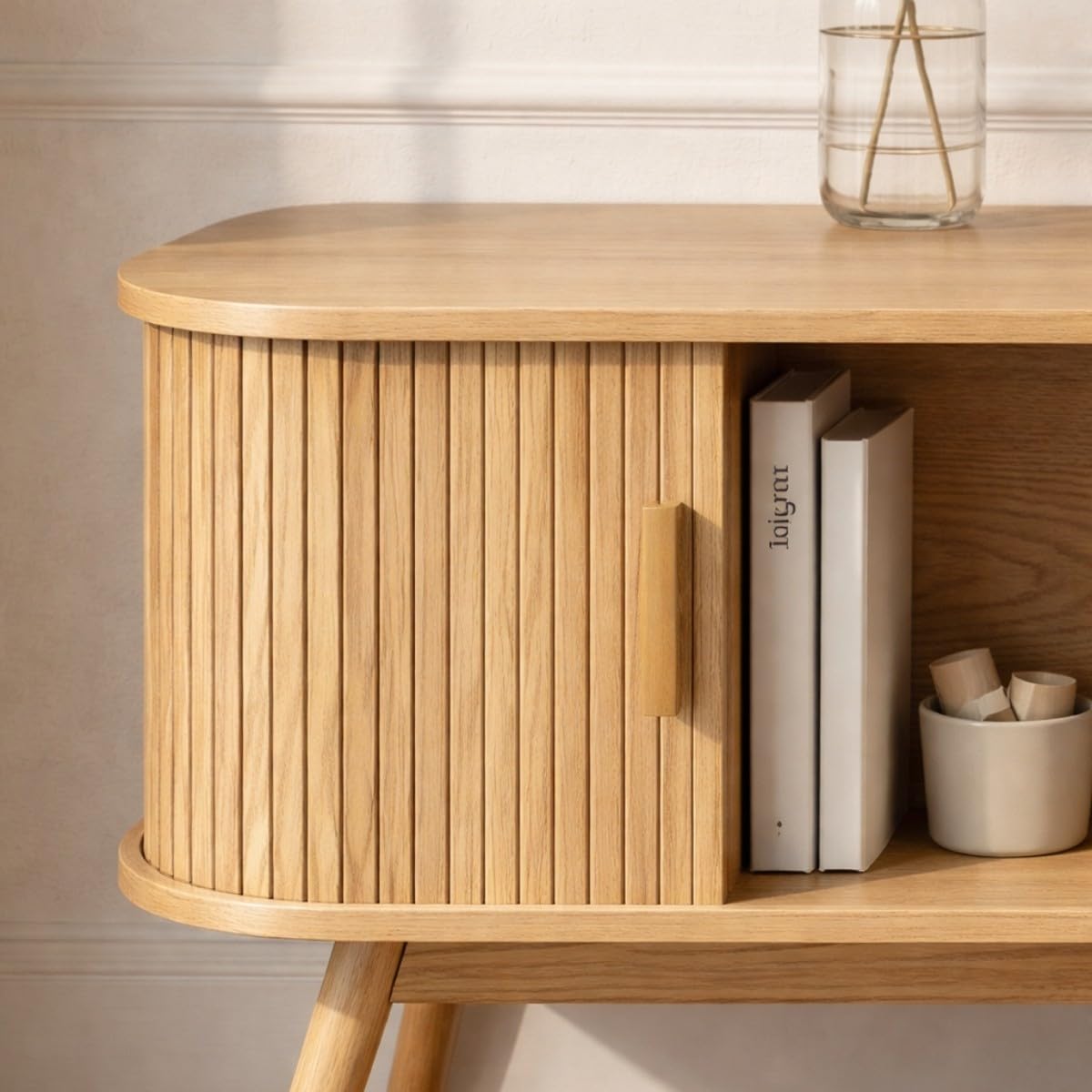 Meuble TV 2 Portes Coulissantes L119 cm - ERNEST