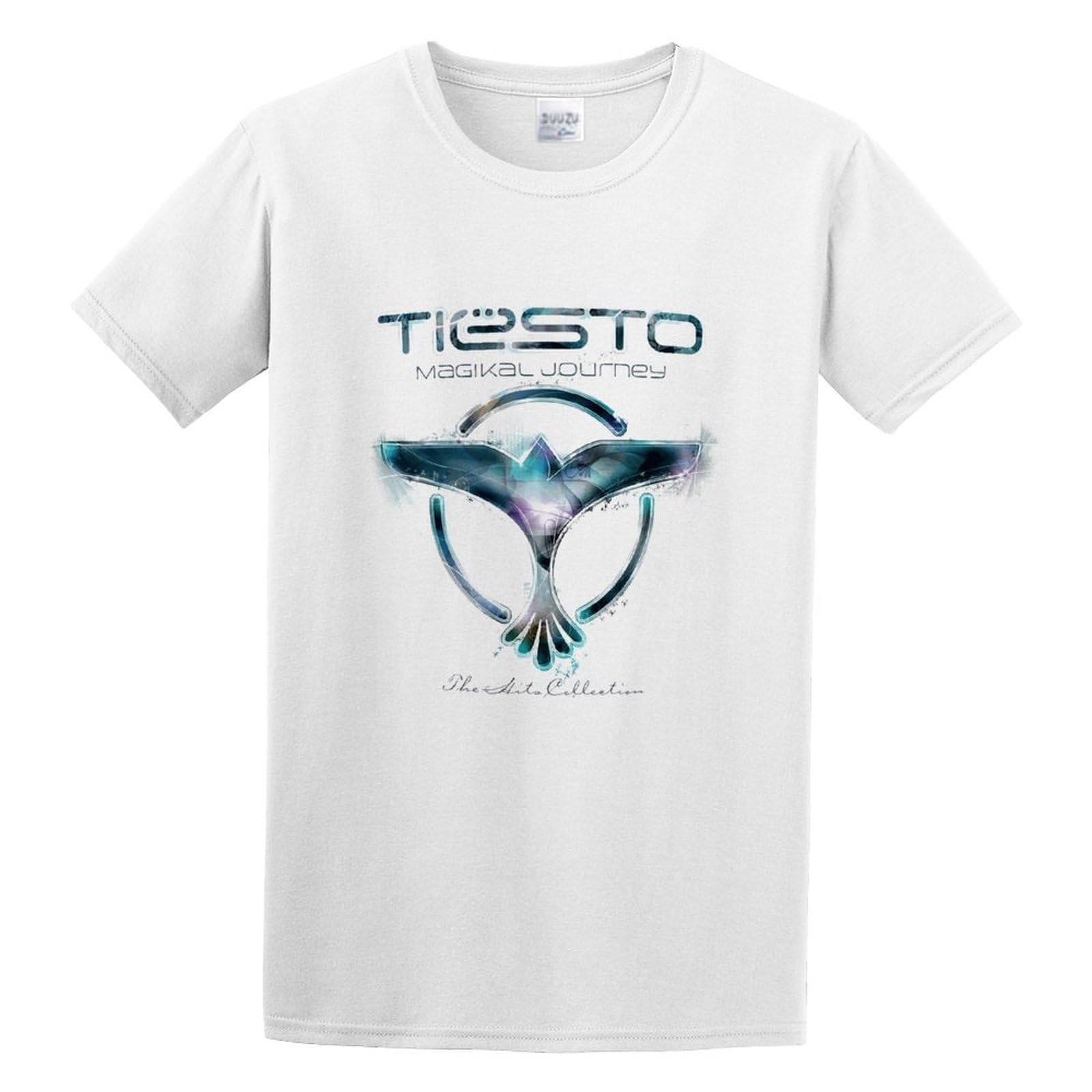 kipzzz Man's T-Shirt Tiesto Magikal Journey The Hits Collection S-3XL White White M