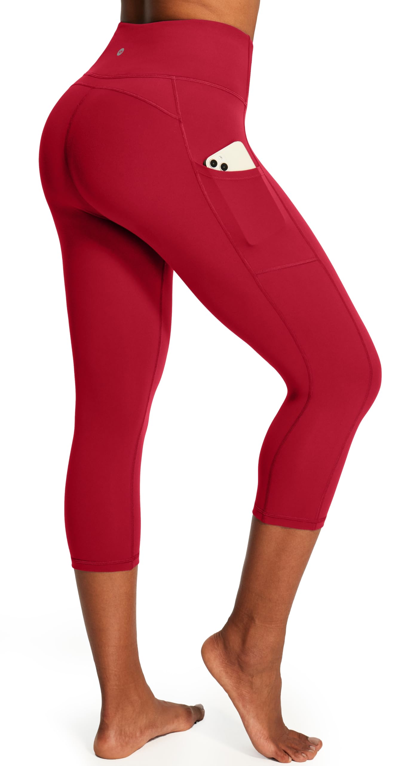 Capri Leggings with Pockets for Women High Waisted Yoga Pants Women Capris