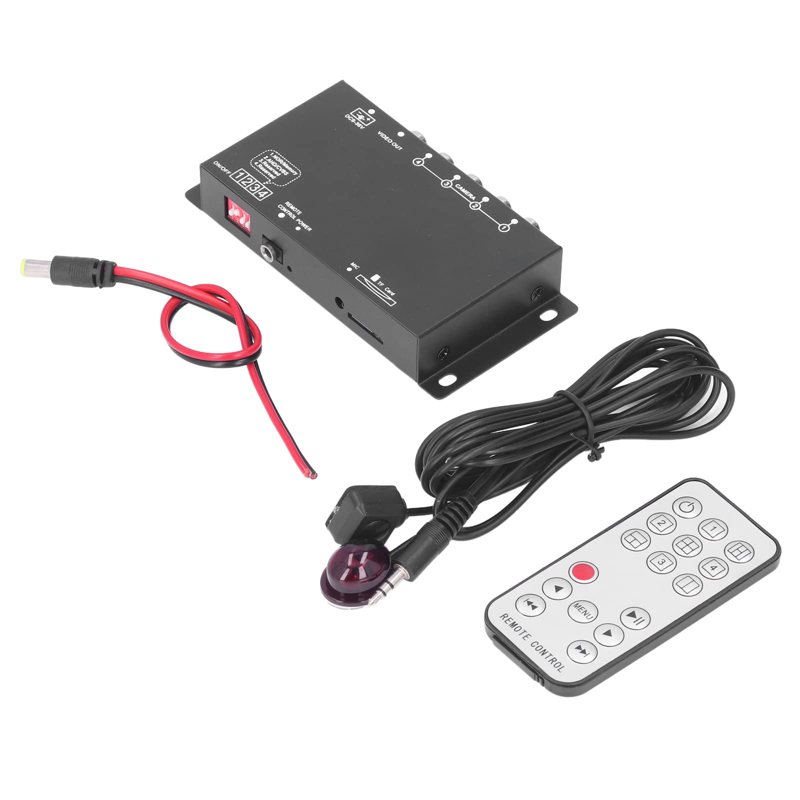 Cyfrowy Rejestrator Wideo Pojazdu, Samochodowy Zestaw do Nagrywania Wideo DVR, Mobilny Cyfrowy Rejestrator Wideo 4-kanałowy Mini MDVR 1080P do Autobusów Szkolnych Cysterny Pojazdy Inżynieryjne