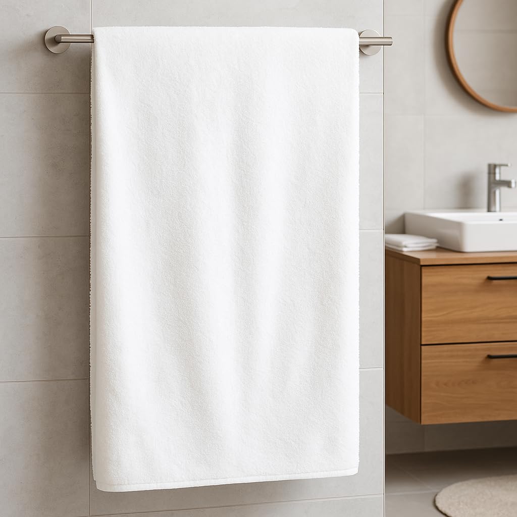 Betz Telo da Bagno Teli da Bagno Asciugamano per la Sauna XXL Dresden 100% Cotone Diverse Misure Colore Bianco Dimensione 100 cm x 200 cm
