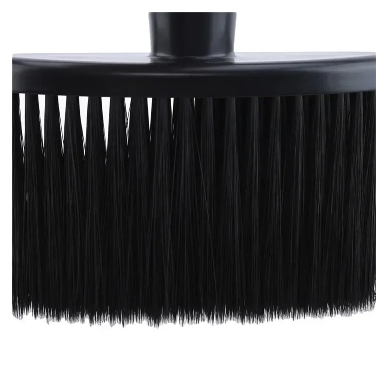 Spazzola For Spolverino For Il Viso In Plastica Con Manico Nero, For Capelli Da Barbiere, Spazzola For Capelli Pulita, Spazzola For Barba, Strumento For Lo Styling Del Salone(Black plastic handle)