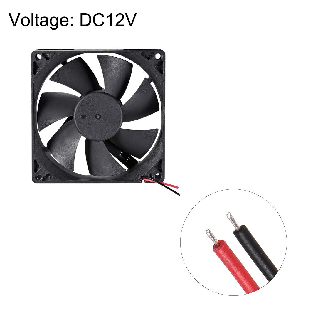 Amazon.com: uxcell SNOWFAN Authorized 92mm x 92mm x 25mm 12V