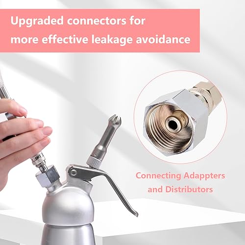 Miniatura 3 de Regulador de presión N2O de calibre único para cargador y dispensador de crema (regulador N2O de latón)